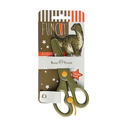 Ножницы детские 135 мм "FUN. Динозавр" пластиковые лезвия и ручки 60-0030/02 Bruno Visconti