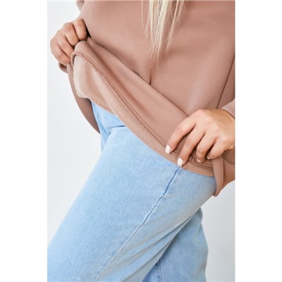 Худи женское Luxury Plus, размер 66, коричневое