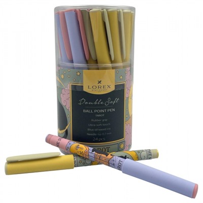 Ручка шариковая масляная 0.7мм "Double Soft. LOREX TAROT" синяя LXOPDS-TRT (256427) LOREX