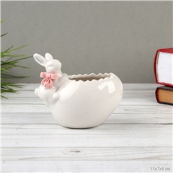 Фигурка кашпо Кролик 11х7х9 см / 19085-1W /уп 72/