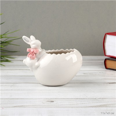 Фигурка кашпо Кролик 11х7х9 см / 19085-1W /уп 72/