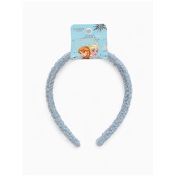 Ободок для волос плюшевый, голубой, Холодное сердце