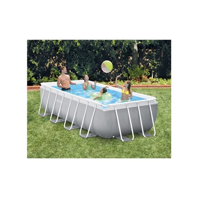 Бассейн каркасный INTEX Prism Frame 26788NP, 400×200×100 см, фильтр-насос, лестница, прямоугольный