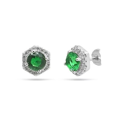 Серьги из серебра куб.циркон., МЦВ2014з