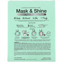 SFGlow, Mask & Shine, моделирующая маска с матовым жемчугом, набор из 4 предметов