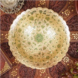 Блюдо «Живая изгородь», 6.5×20×20 см, латунь, цветная эмаль, МИКС