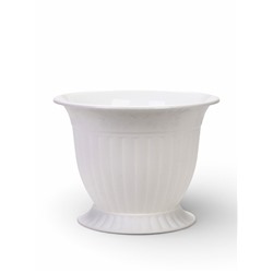 Горшок для цветов «Венеция», 10 л, d=32 см, h=25 см, пластиковый, с поддоном, белый