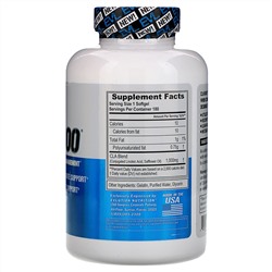 EVLution Nutrition, CLA1000, добавка для коррекции веса без стимуляторов, 180 капсул