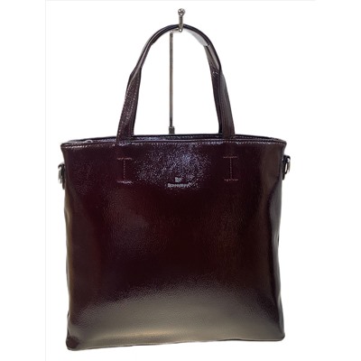 Женская сумка из искусственной кожи, цвет шоколад