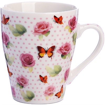 25969 Кружка 340мл Розы  (мин.4шт)LR(х36)