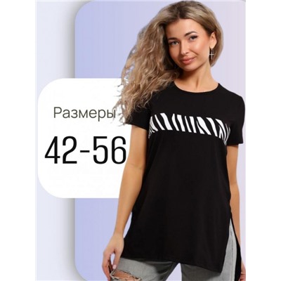 Футболка-туника Княгиня (Черный)