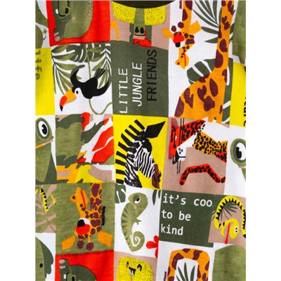 Комплект детский трикотажный для мальчиков: джемпер (футболка), брюки