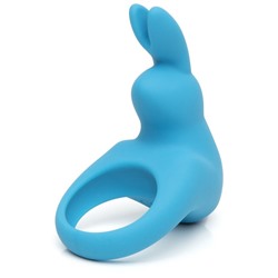 Голубое эрекционное виброкольцо Happy Rabbit Rechargeable Rabbit Cock Ring