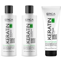 EPICA Набор Keratin Pro (шампунь 250мл + кондиционер 250мл + маска 250мл)