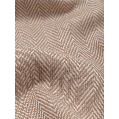 Плед «Милан» 150×200 см, белый/бежевый