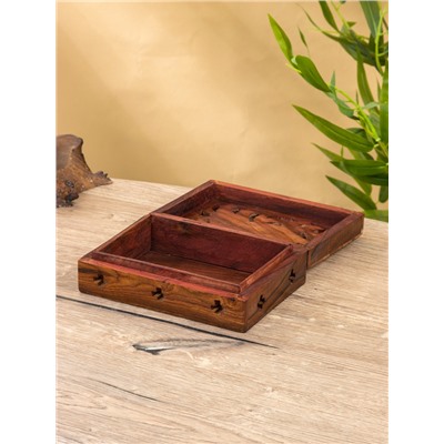 Шкатулка резная «Хранитель», 18×13×6 см, дерево шишам