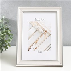 Фоторамка для фото 15×21 см Gallery, пластик, бежевый, (пластиковый экран)