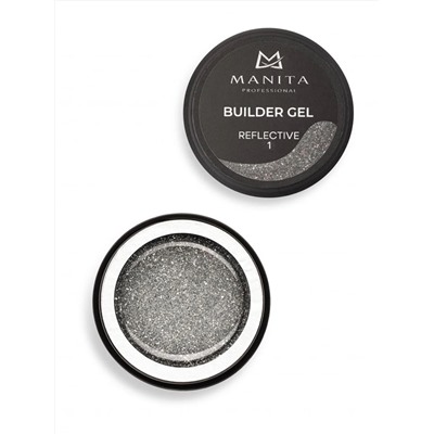 MANITA Гель моделирующий для ногтей светоотражающий / Builder Gel Reflective №01, 15 мл 28230