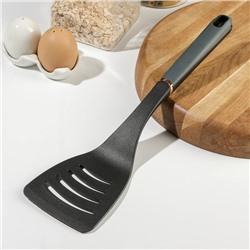 Лопатка кухонная Доляна «Сфера», нейлон, чёрная