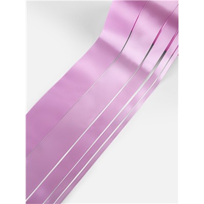 Атласная лента, набор 5 шт., 6/10/20/40/50 мм, 23±1 м, светло-сиреневая №45