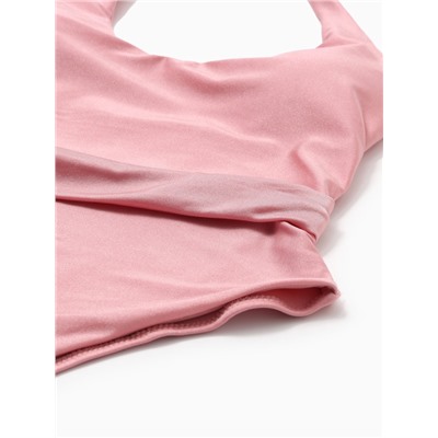 Купальник женский слитный с поясом MINAKU, размер 42, розовый