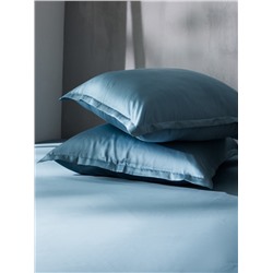 Простыня 1.5 спальная SL Home Tencel, 160×235 см, серо-голубая, тенсель