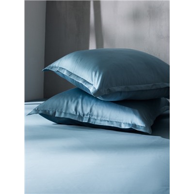 Простыня евро-макси SL Home Tencel, 235×280 см, серо-голубая, тенсель