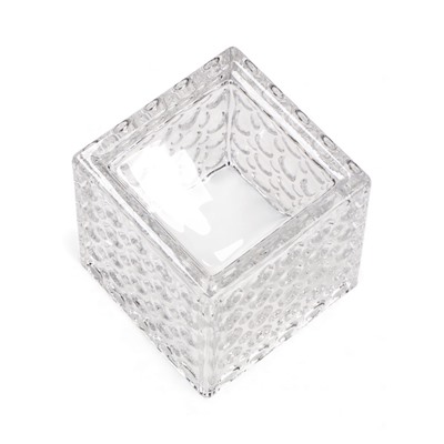 Декоративное кашпо для цветов «Куб», 10×10×10 см, стеклянное, Greengo