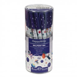 Ручка шариковая 0.5 мм "HappyWrite. Космос" синяя 20-0215/61 Bruno Visconti