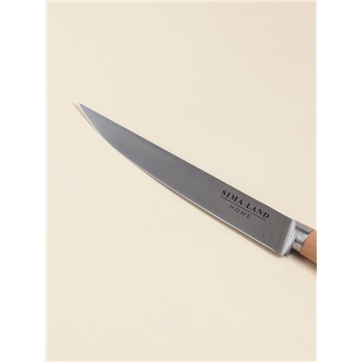 Нож кухонный разделочный SL Home «Калабрия», нержавеющая сталь, 20.5 см, бежевый