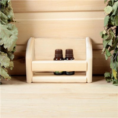 Полка для бани и сауны, 17×11 см, липа, «Добропаровъ»