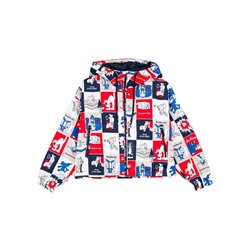 Куртка текстильная с полиуретановым покрытием для девочек (ветровка)