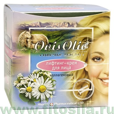 ОвисОлио / "OvisOlio® - Овечье масло" Лифтинг-крем для лица коллагеновый, 50 г, банка