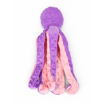 Мягкая игрушка для собак «Осьминог», 45 см, с пищалкой, шуршащая, фиолетовая