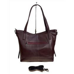 Женская сумка из натуральной кожи, цвет  бордовый