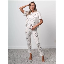 Пижама с брюками и сердечками Арт. В-001-1/001