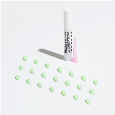 Когти накладные «Антицарапки» (20 шт.), размер S, светящиеся