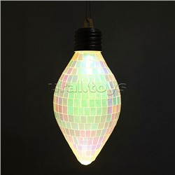 Новогоднее украшение зелёный, светящийся (14см)