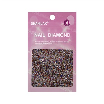 Nail Art Стразы для ногтей №4, мульти 15827