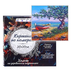 Картина по номерам 30х30 "Морской пейзаж" (18 цветов)