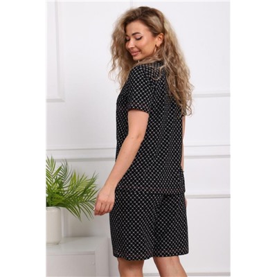 1067 Костюм женский домашний (Черный)