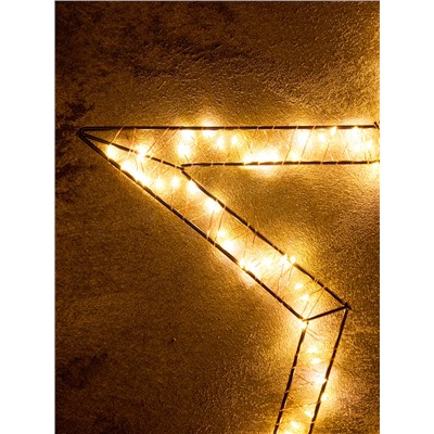 Фигура подвесная световая FROSTY «Звёздочка», 57×57×2, 200 LED, 4.5V, свечение тёплое белое