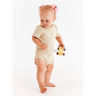 Набор боди SL HOME, рост 80-86 см, бежевый, кофейный