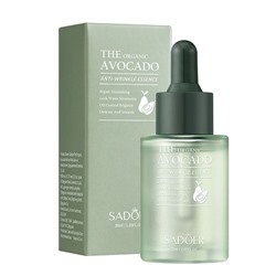(ЗАМЯТА КОРОБКА) Увлажняющая сыворотка для лица с экстрактом Авокадо SADOER The Organic Avocado Anti-Wrinkle Essence, 30 мл.