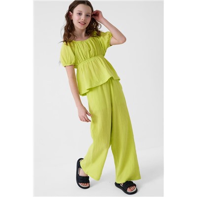 Комплект текстильный для девочек: блузка, брюки PLAYTODAY, 1240284