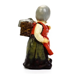 Садовая фигура из полистоуна «Бабушка с гусем», 10×10×20 см, Greengo