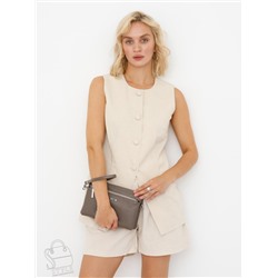 Сумка женская кожаная 0195C d.apricot Polina&Eiterou