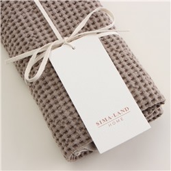 Полотенце вафельное SL HOME: Linen «Саббиа», 40×70 см, бежевое