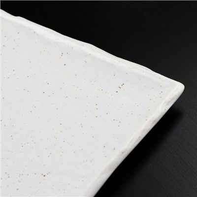 Блюдо для подачи Magistro Slate, 16×16 см, фарфор, белое