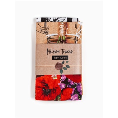 Подарочный набор кухонных полотенец «8 марта:Весенний праздник» 35×60 см - 2 шт.